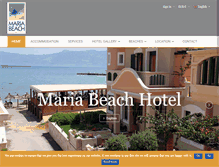 Tablet Screenshot of mariabeach.gr